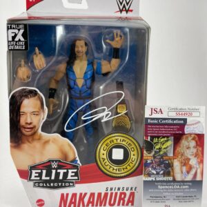 WWE NXT Shinsuke Nakamura Signed Mattel Elite 81 Wrestling Figure Auto JSA COA
