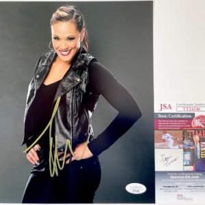 WWE NXT Tamina Snuka Signed 8x10 Photo A Autograph WrestleMania JSA COA