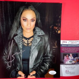 WWE NXT Tamina Snuka Signed 8x10 Photo D Autograph WrestleMania JSA COA