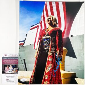 WWE NXT The Queen Charlotte Flair Signed 11x14 Photo Authentic Autograph JSA COA