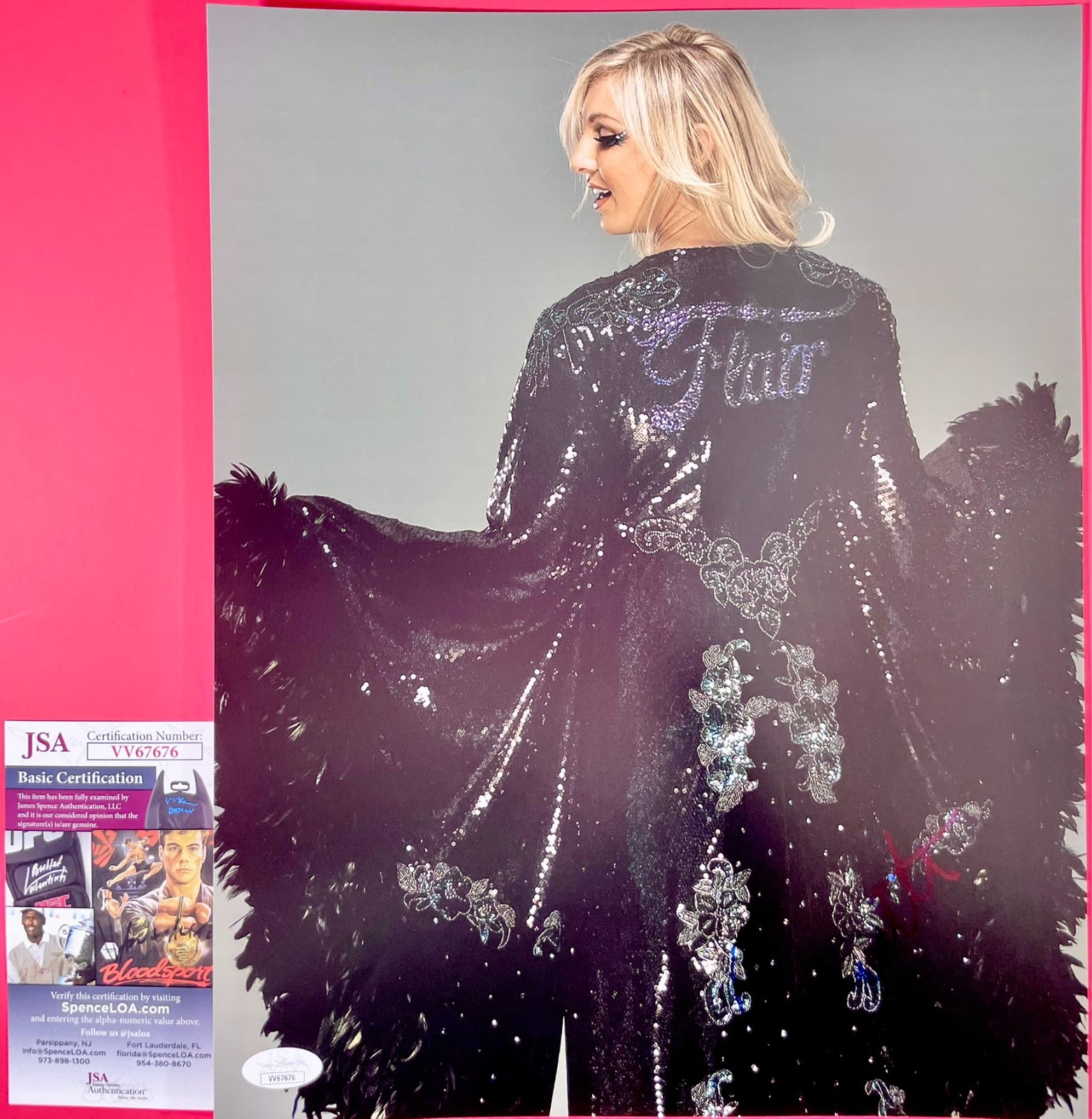 WWE NXT The Queen Charlotte Flair Signed 11x14 Photo Authentic Autograph JSA COA