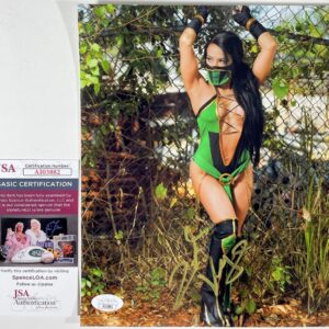 WWE NXT Zelina Vega Signed 8x10 Photo C Autograph Mortal Kombat JSA COA