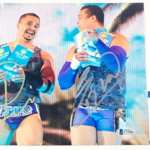 WWE Primo & Epico Signed The Shining Stars 8x10 Photo Autograph BAS COA