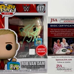 WWE Rob Van Dam Signed GameStop Exclusive Funko POP Autograph JSA COA