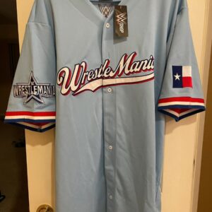 WWE WrestleMania 38 Dallas Texas Baseball Jersey XL 2022 Official Merchandise