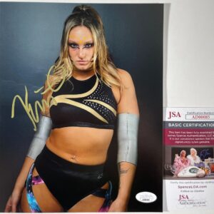 AEW All Elite Wrestling Kris Statlander Signed 8x10 Photo D Autograph JSA COA