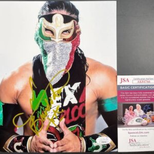 AEW Bandido Signed All Elite Wrestling 8x10 Photo A Autograph ROH JSA COA