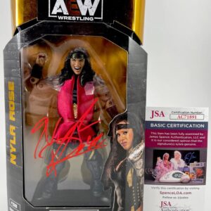AEW Nyla Rose Signed All Elite Wrestling Unrivaled Figure A Autograph JSA COA
