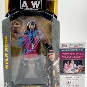 AEW Nyla Rose Signed All Elite Wrestling Unrivaled Figure B Autograph JSA COA