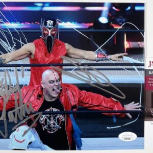 AEW Serpentico & Luther Signed Chaos Project 8x10 Photo Autograph JSA COA