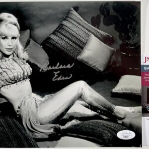 Barbara Eden Signed I Dream Of Jeannie B&W 8x10 Photo G Autograph JSA COA