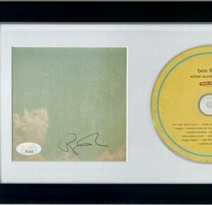 Ben Folds Signed What Matters Most CD Insert Framed Display Autograph JSA COA