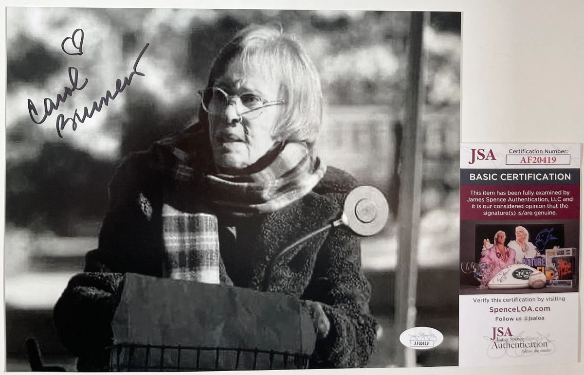 Carol Burnett Signed Better Call Saul Marion B&W 8x10 Photo E Autograph JSA COA
