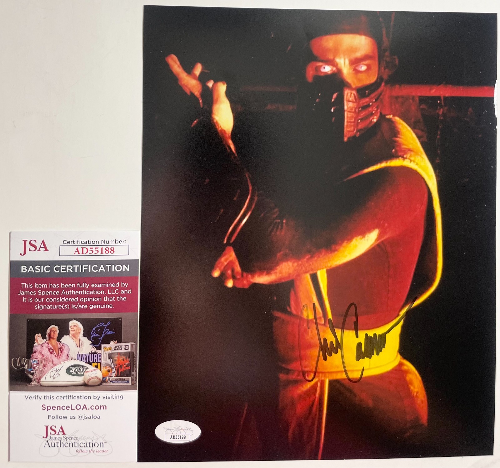 Chris Casamassa Signed Mortal Kombat Scorpion 8x10 Photo Authentic Auto JSA COA