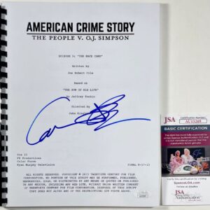 Courtney B Vance Signed American Crime Story Race Card Episode Script JSA COA