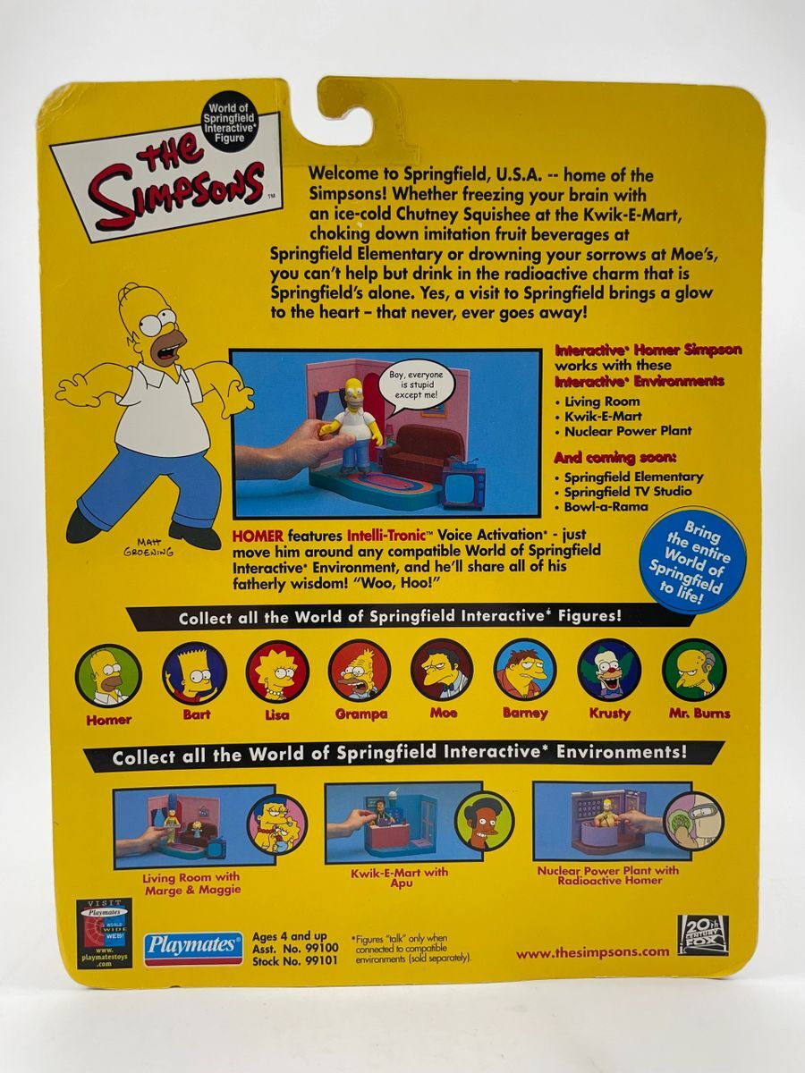 Dan Castellaneta Signed Playmates The Simpsons Homer Simpson Figure JSA COA - Image 3
