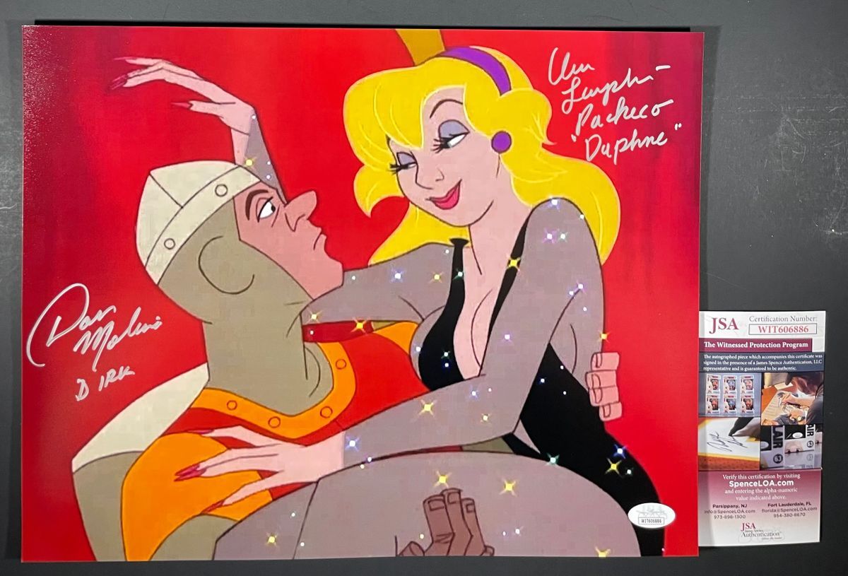Dan Molina & Vera Pacheco Signed Dragon's Lair 11x14 Photo B Autograph JSA COA
