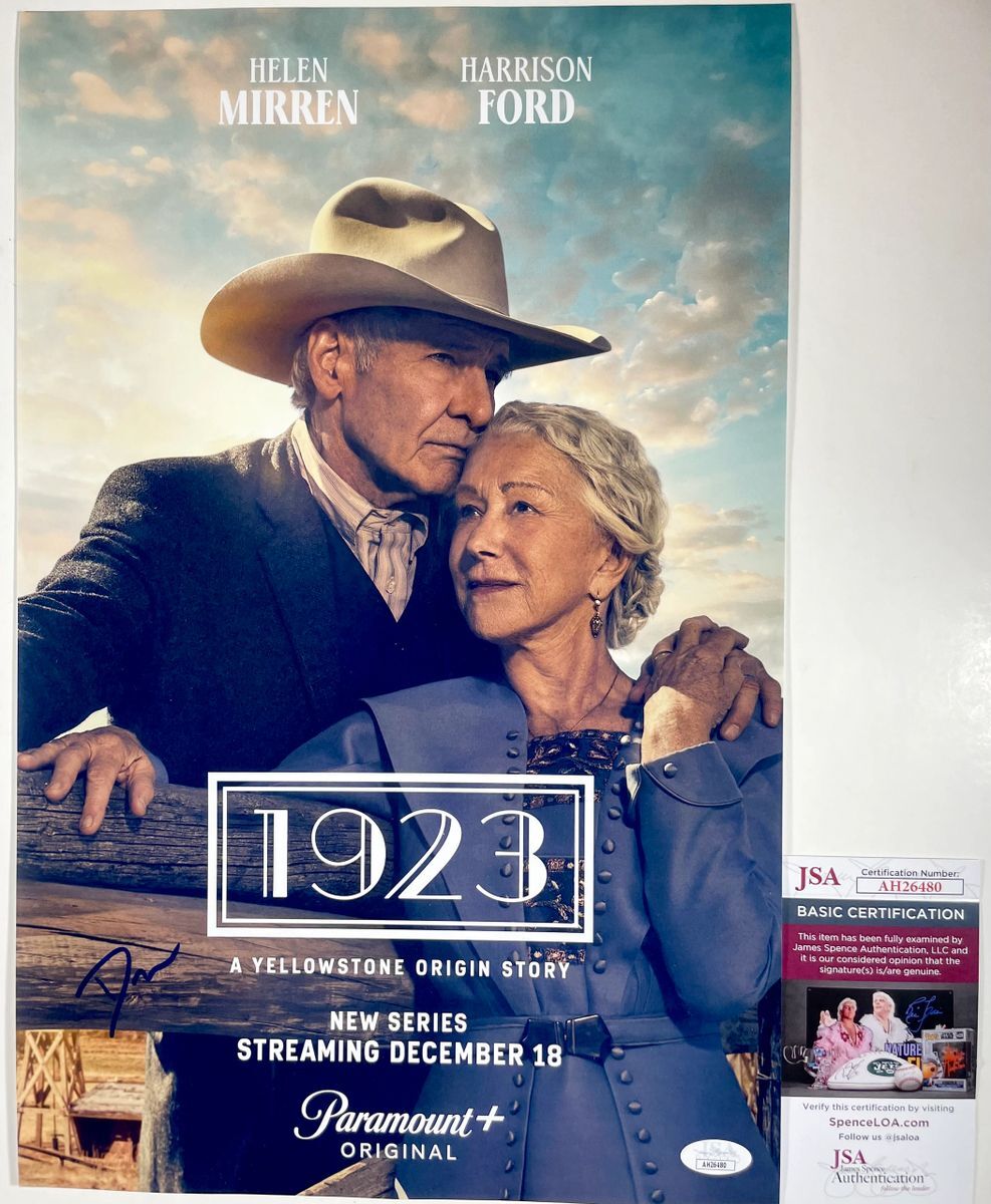 Darren Mann Signed 1923 11x17 Poster B Autograph Jack Dutton JSA COA
