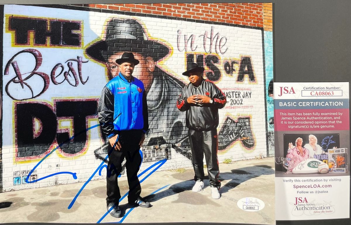 Darryl McDaniels Signed Run-DMC 8x10 Photo K Autograph Hip Hop DMC JSA COA