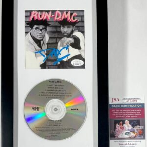 Darryl McDaniels Signed Run-DMC CD Booklet Framed Display Autograph JSA COA