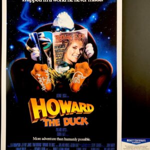 Ed Gale Signed Howard The Duck 11x17 Movie Poster Authentic Autograph BAS COA