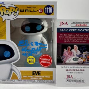 Elissa Knight Signed Disney Pixar WALL-E Eve GITD Exclusive Funko POP JSA COA