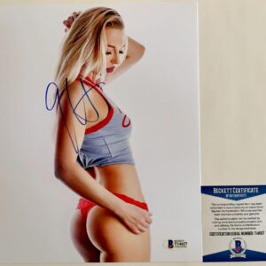 Ellie Heiden Signed 8x10 Photo C Autograph Sexy Lingerie Model BAS COA