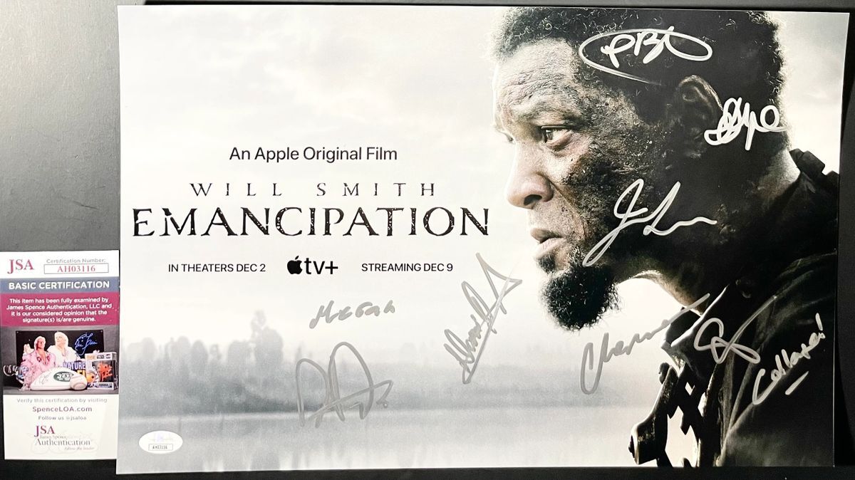 Emancipation Cast Signed By 9 11x17 Movie Poster Autograph JSA COA