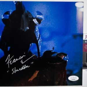 Francois Chau Signed Teenage Mutant Ninja Turtles Shredder 8x10 Photo C JSA COA