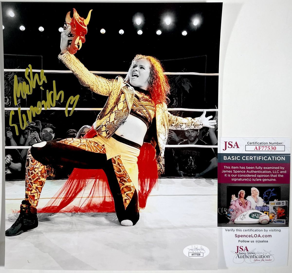 IMPACT Wrestling Knockout Masha Slamovich Signed Spotlight 8x10 Photo B JSA COA
