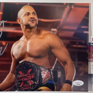 IMPACT Wrestling Rohit Raju Signed 8x10 Photo C Autograph Desi Hit Squad JSA COA