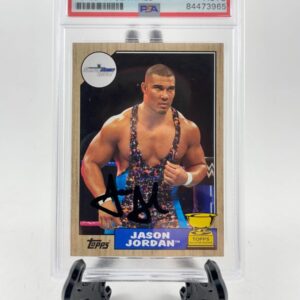 Jason Jordan Signed 2017 Topps WWE Heritage Rookie Trading Card PSA DNA Slabbed