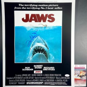 Joe Alves Signed JAWS 16x20 Movie Poster Authentic Autograph & Sketch JSA COA