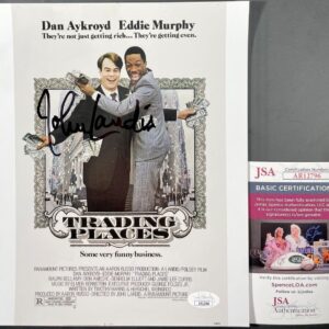 John Landis Signed Trading Places 8x10 Mini Movie Poster Photo Autograph JSA COA