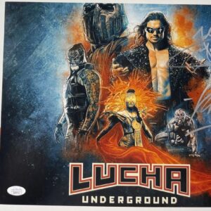 John Morrison and Karrion Kross Signed Lucha Underground 11x14 Photo JSA COA