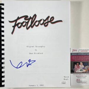 Kevin Bacon Signed Footloose Complete Movie Script Autograph Ren JSA COA