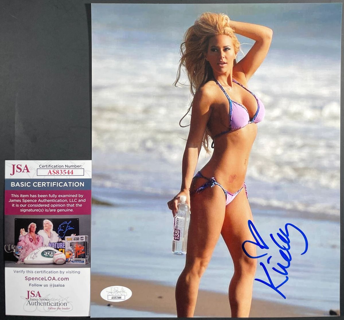 Kindly Myers Signed 8x10 Photo J Autograph Playboy Maxim Model JSA COA