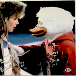 Lea Thompson & Ed Gale Signed Howard The Duck 11x14 Photo C Autograph BAS COA