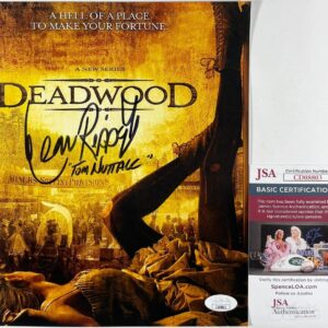 Leon Rippy Signed Deadwood 8x10 Mini Poster Photo Autograph JSA COA