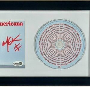 MGK Machine Gun Kelly Signed Lost Americana CD Booklet Framed Display JSA COA