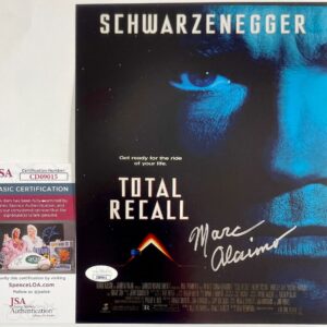 Marc Alaimo Signed Total Recall 8x10 Mini Movie Poster A Autograph JSA COA