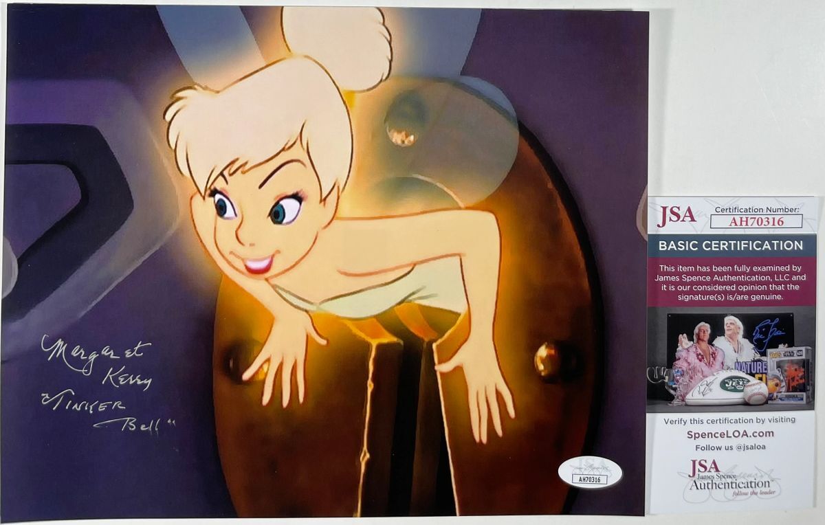 Margaret Kerry Signed Walt Disney Tinker Bell 8x10 Photo B Autograph JSA COA