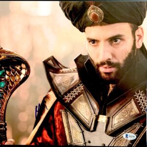 Marwan Kenzari Signed Walt Disney's Aladdin Jafar 11x14 Photo Autograph BAS COA