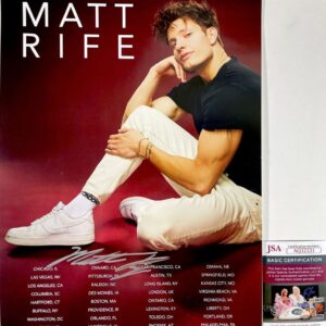 Matt Rife Signed 11x17 Tour Poster Autograph Wild N Out Comedian TikTok JSA COA