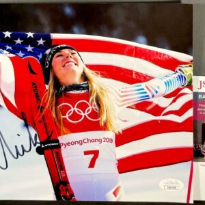 Mikaela Shiffrin Signed 8x10 Photo B Autograph Olympic Gold Medal Skier JSA COA