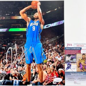 NBA Rashard Lewis Signed Seattle Orlando Magic 8x10 Photo Autograph JSA COA