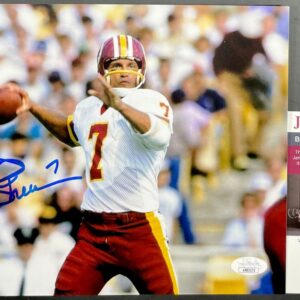 NFL Joe Theismann Signed Washington Redskins 8x10 Photo J Autograph JSA COA