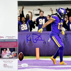NFL K.J. Osborn Signed Minnesota Vikings 8x10 Photo A Autograph JSA COA