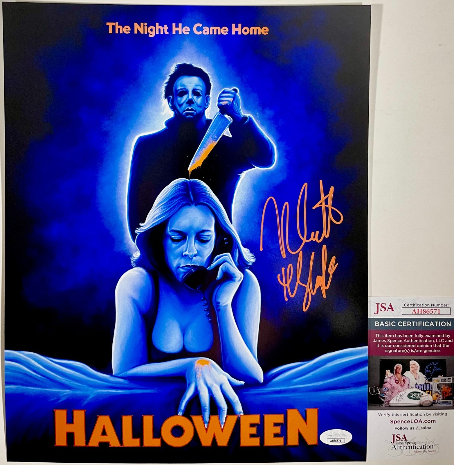 Nick Castle Signed Halloween Michael Myers 11x14 Photo Autograph JSA COA