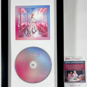 Nicki Minaj Signed Pink Friday 2 CD Cover Framed Matted Display C JSA COA